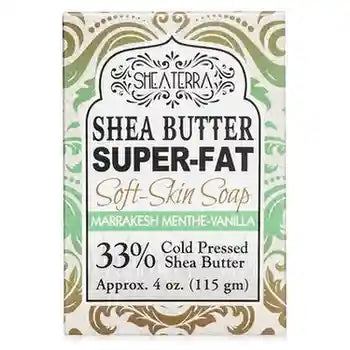 Shea Butter Super Fat Soft-Skin Soap MARRAKESH MENTHE VANILLA