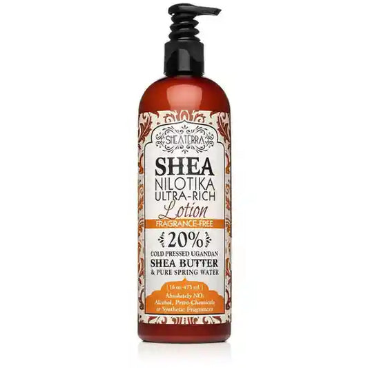 Shea Nilotik' 20% Shea Butter Ultra-Rich Lotion FRAGRANCE FREE