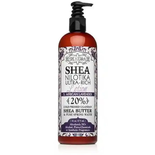 Shea Nilotik' 20% Shea Butter Ultra-Rich Lotion S. AFRICAN LAVENDER