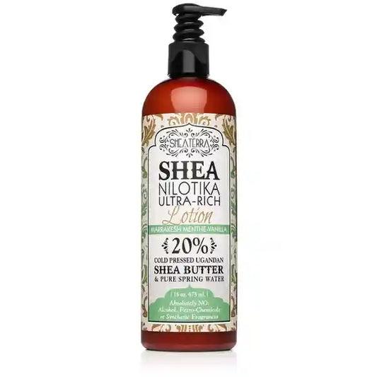 Shea Nilotik' 20% Shea Butter Ultra Rich Body Lotion MARRAKESH MENTHE VANILLA