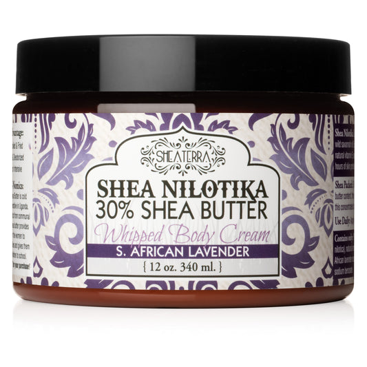 Shea Nilotik' 30% Shea Butter Whipped Body Cream S. AFRICAN LAVENDER