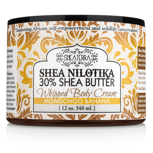 Shea Nilotik' 30% Shea Butter Whipped Body Cream MONGONGO BANANA