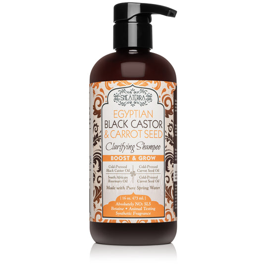 Egyptian Black Castor & Carrot Seed Clarifying Shampoo (BOOST & GROW)