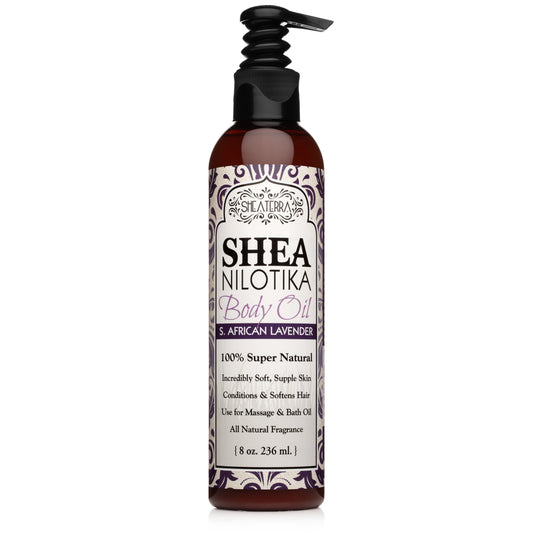 Shea Nilotik' Shea Butter Body Oil S. AFRICAN LAVENDER