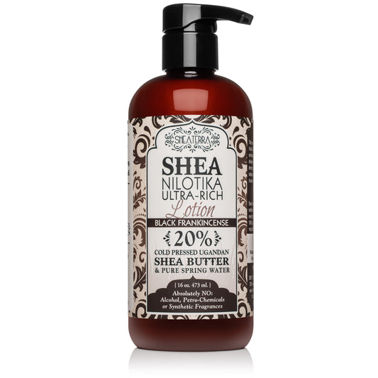 Shea Nilotika 20% Shea Butter Ultra-Rich Lotion BLACK FRANKINCENSE