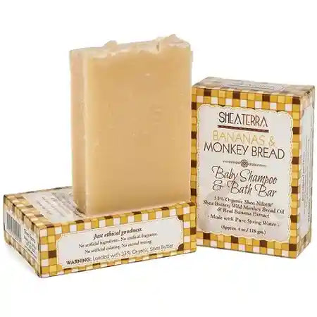 Bananas & Monkey Bread Baby Shampoo & Bath Bar