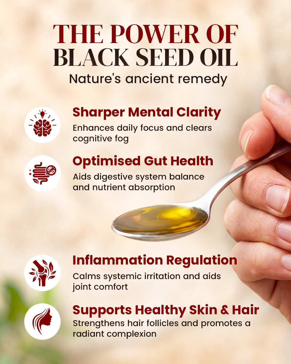 100% Pure Ethiopian Black Seed Oil 8 oz. (Very Strong, Naturally Grown in Bale Valley, Cold Pressed)