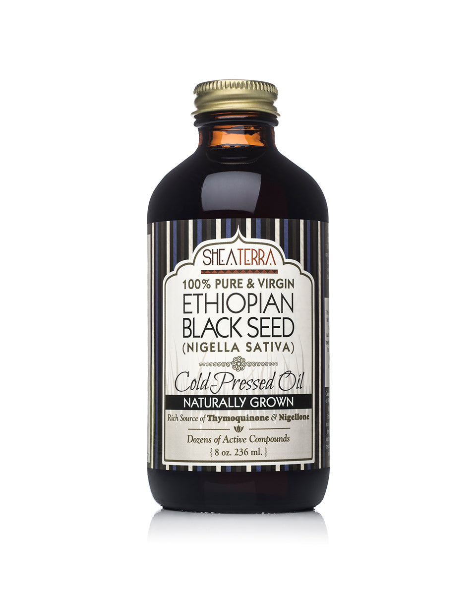 100% Pure Ethiopian Black Seed Oil 8 oz. (Very Strong, Naturally Grown in Bale Valley, Cold Pressed)