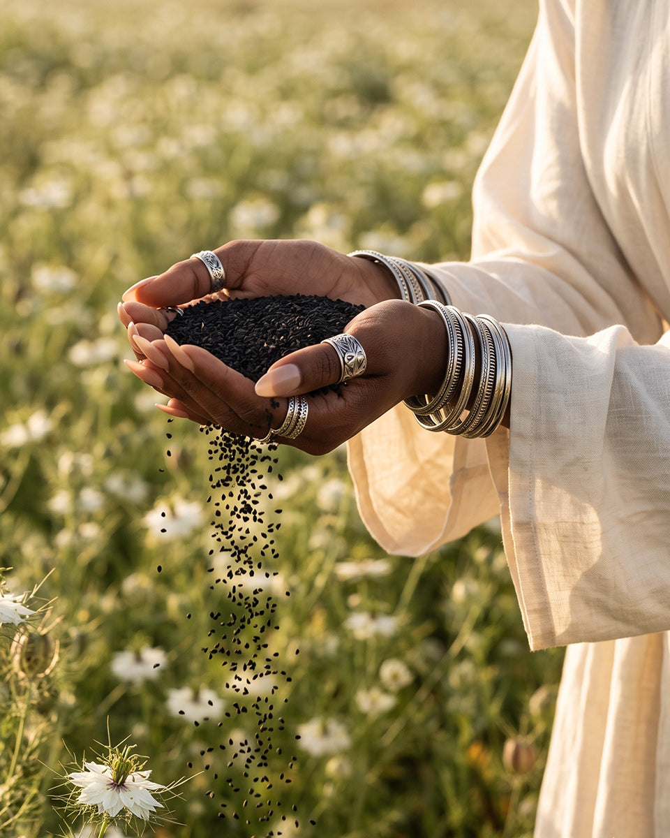 100% Pure Ethiopian Black Seed Oil 8 oz. (Very Strong, Naturally Grown in Bale Valley, Cold Pressed)
