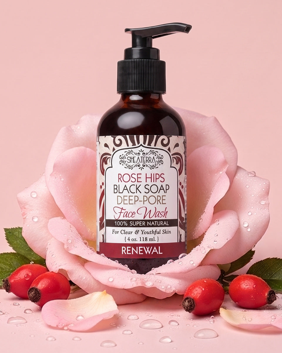 Rose Hips Black Soap Deep Pore Facial Wash