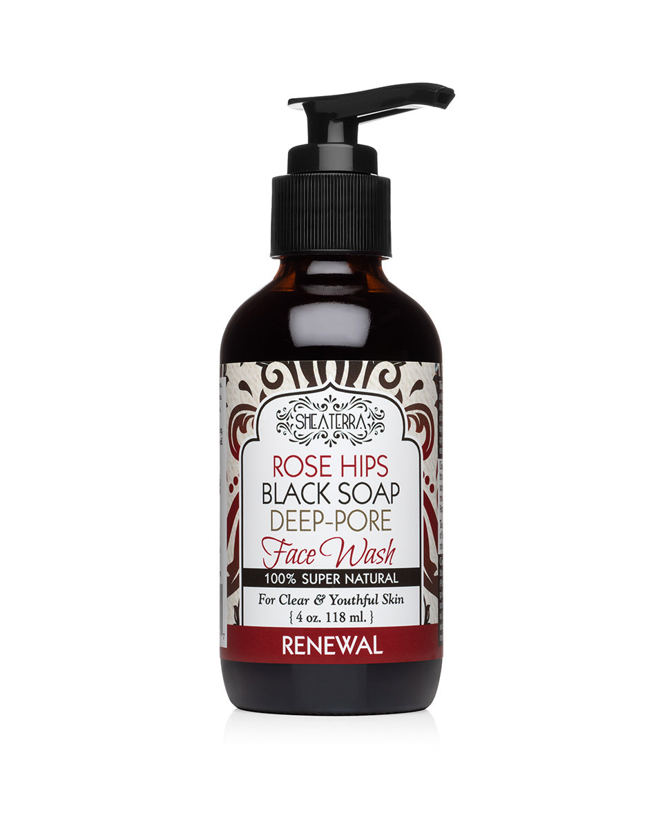 Rose Hips Black Soap Deep Pore Facial Wash