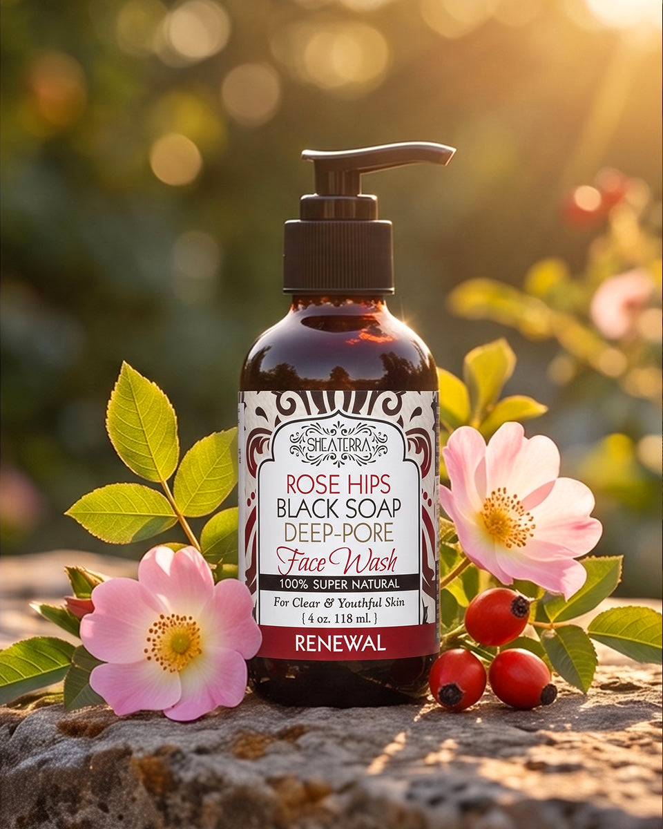 Rose Hips Black Soap Deep Pore Facial Wash