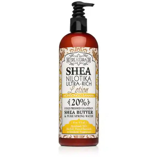Shea Nilotik' 20% Shea Butter Ultra-Rich Lotion MONGONGO BANANA