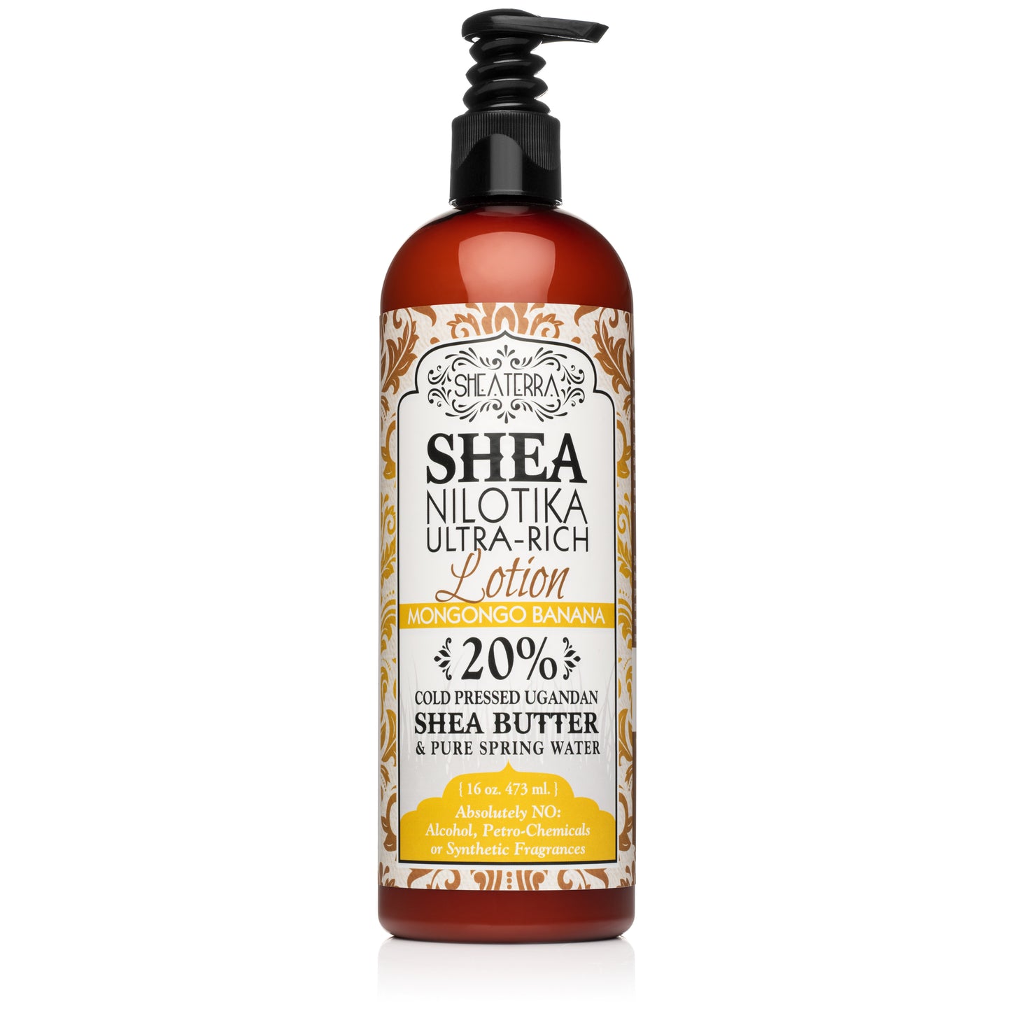 Shea Nilotik' 20% Shea Butter Ultra-Rich Lotion MONGONGO BANANA