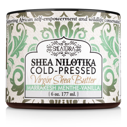 Shea Nilotik' Cold Pressed Virgin Shea Butter MARRAKESH MENTHE VANILLA