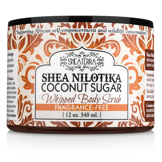 Shea Nilotik' Butter Coconut Sugar Whipped Body Scrub FRAGRANCE FREE