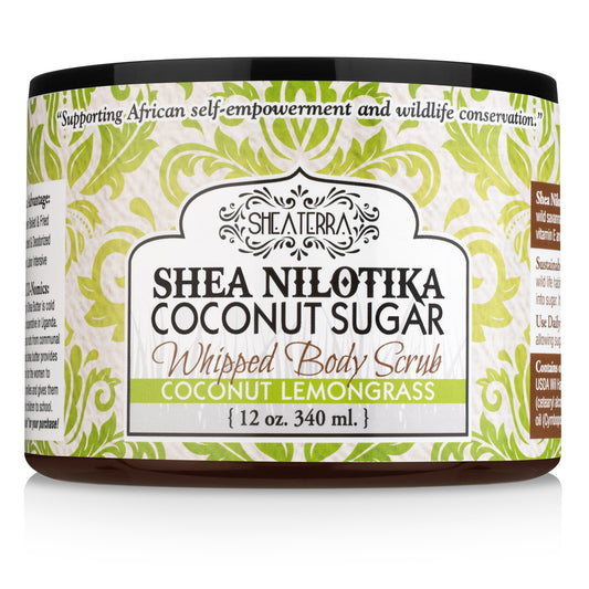 Shea Nilotik' Butter Coconut Sugar Whipped Body Scrub COCONUT LEMONGRASS