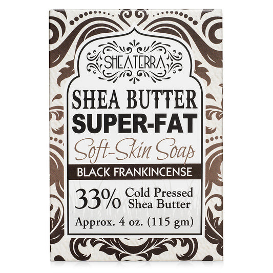 Shea Butter Super Fat Soft-Skin Soap BLACK FRANKINCENSE