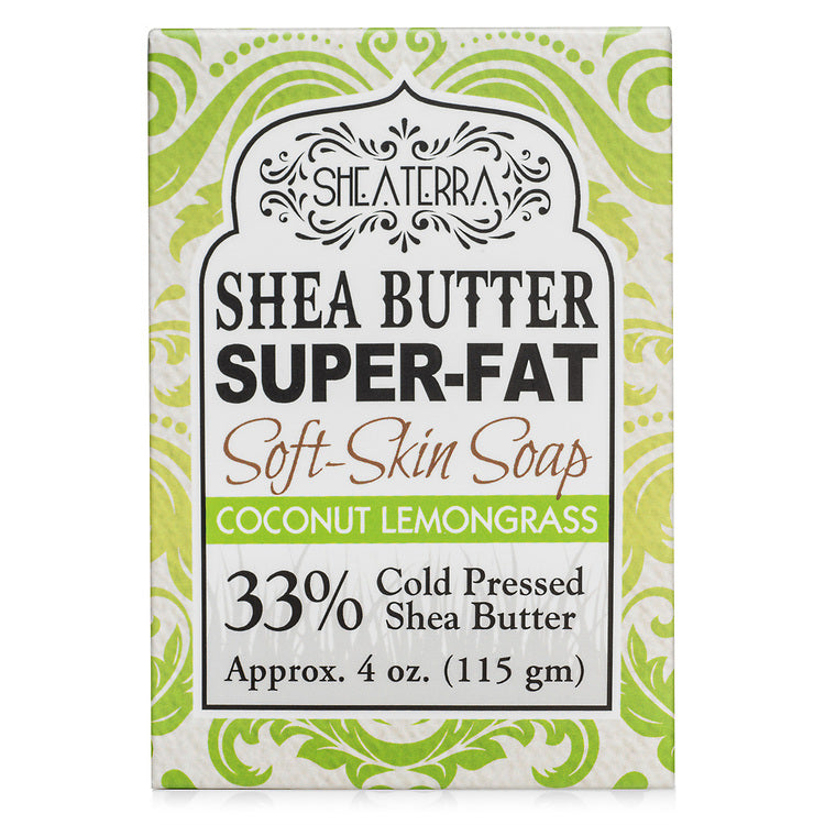 Shea Butter Super Fat Soft-Skin Soap COCONUT LEMONGRASS