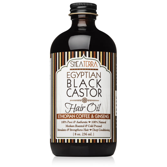 100% Pure Egyptian Black Castor Oil ETHIOPIAN COFFEE GINSENG